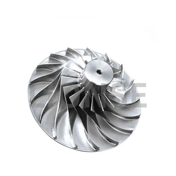 How does the number of impeller blades affect pump efficiency?