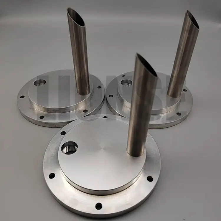 Aluminum Machined Flange Vertical Pipe Support