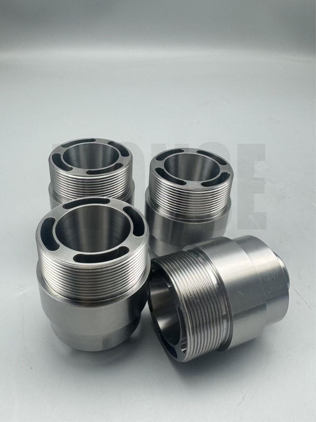 Grade 5 Titanium CNC Milling Threaded Hollow Top Adapter