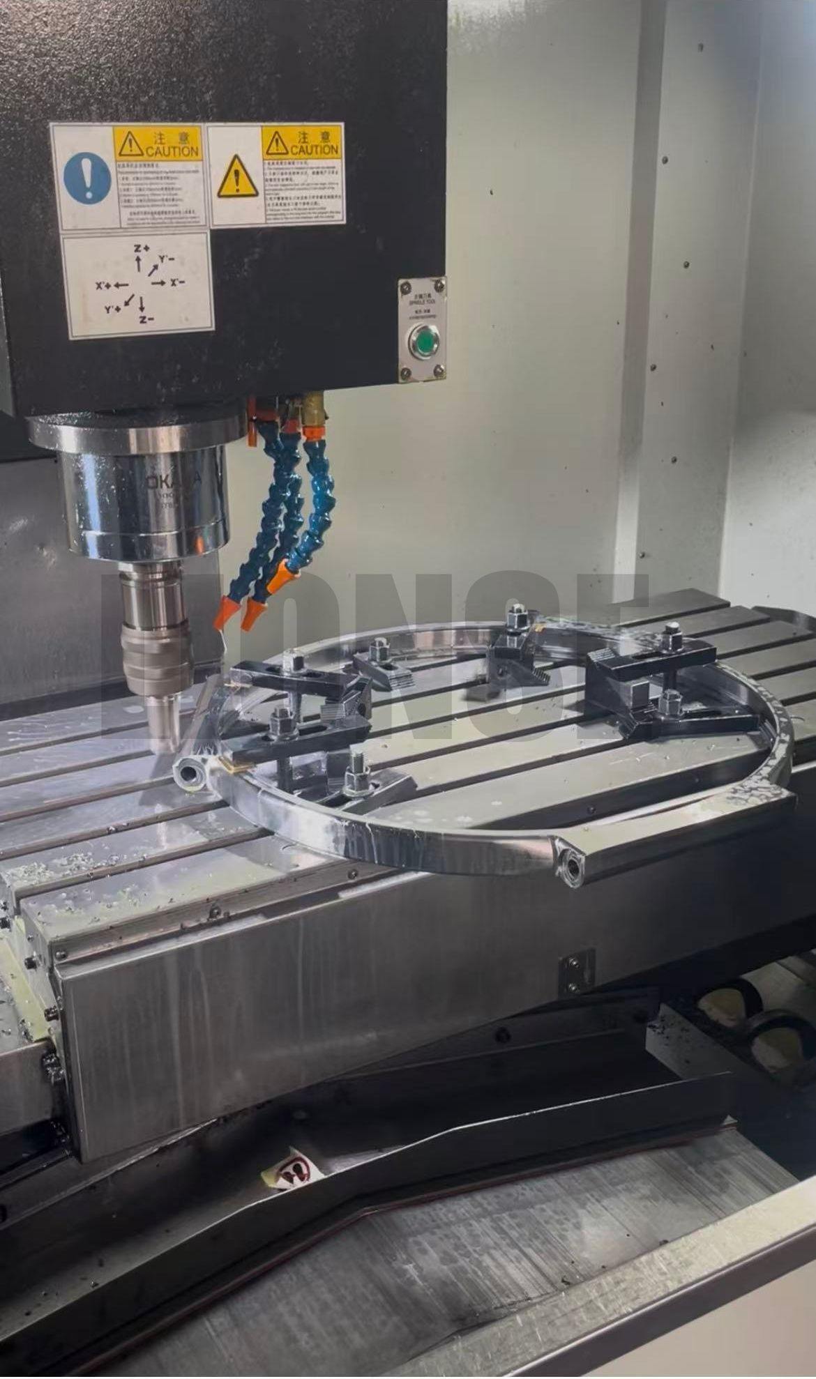 Large Bore Stainless Steel Multi Groove Locking Ring Custom Lugs